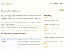 Tablet Screenshot of best-condoms.org